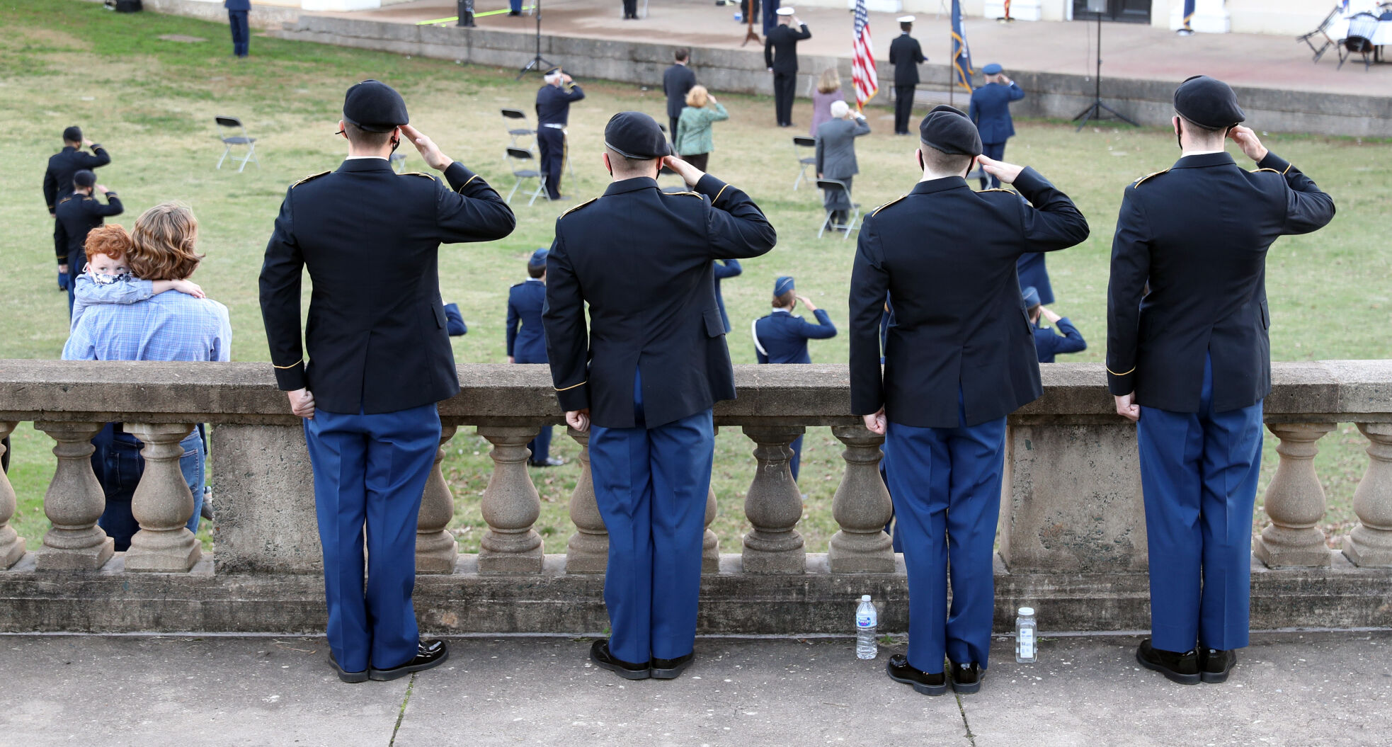 Navy ROTC Taps salute
